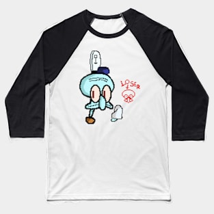 Squidward Pixel Baseball T-Shirt